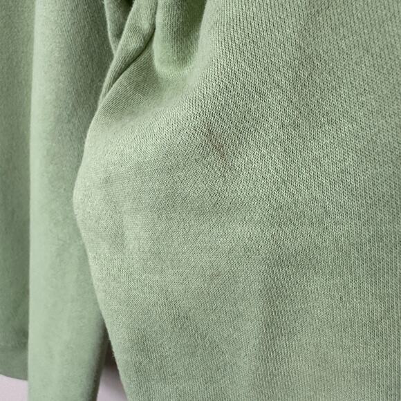 Breckenridge Vintage y2K Embellished Fox Sweatshirt Cottage Grandma Green SMALL - Picture 11 of 15